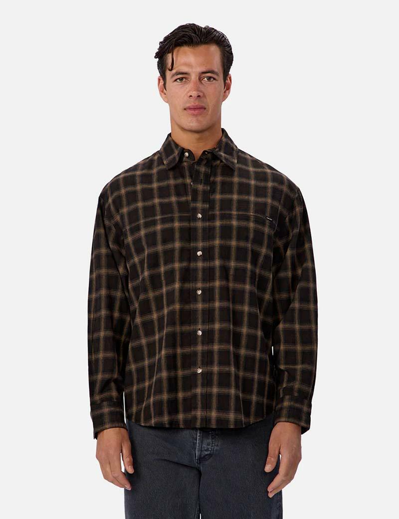 Industrie Carrington Ls Shirt Black