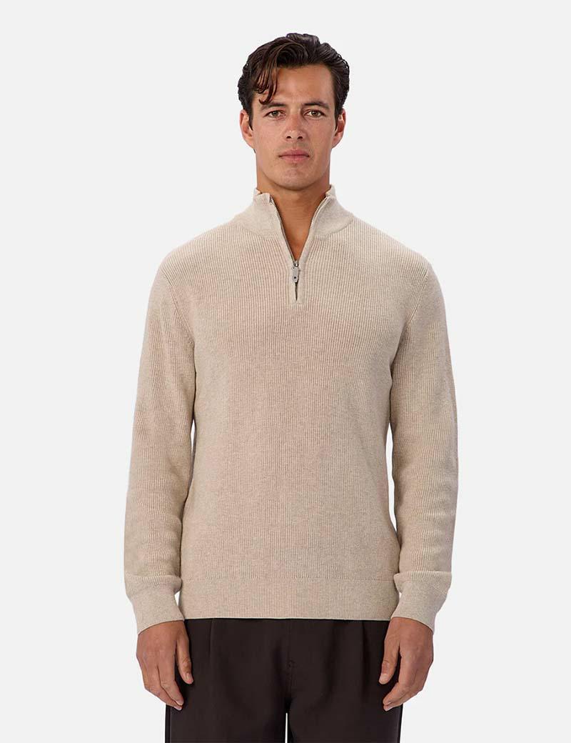 Industrie New England Zip Knit Grai
