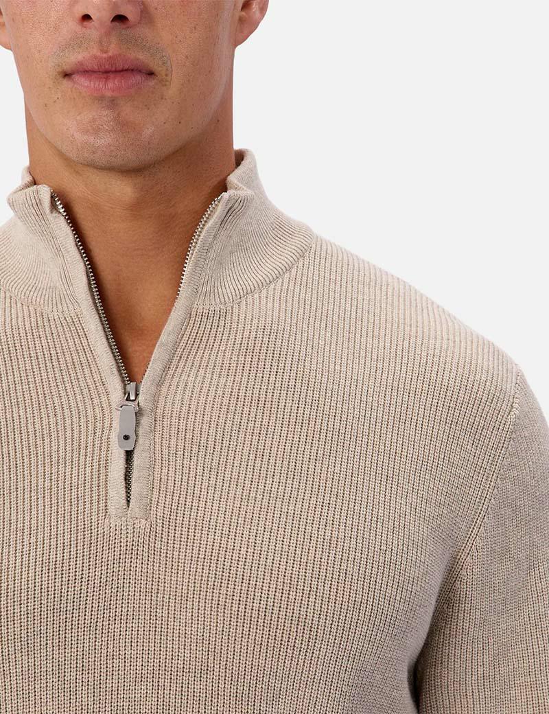 Industrie New England Zip Knit Grai