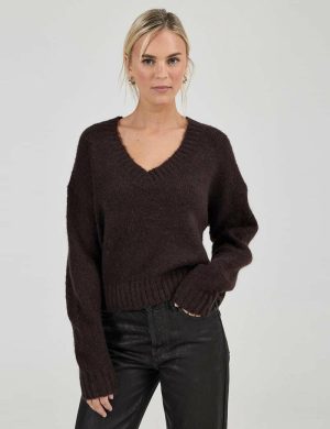 Rollas Tomboy v Neck Knit
