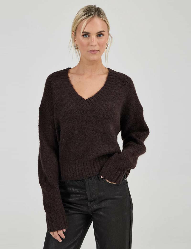 Rollas Tomboy v Neck Knit