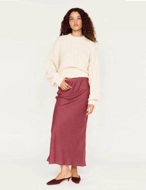 Minkpink Elika Cable Knit Warm Wht