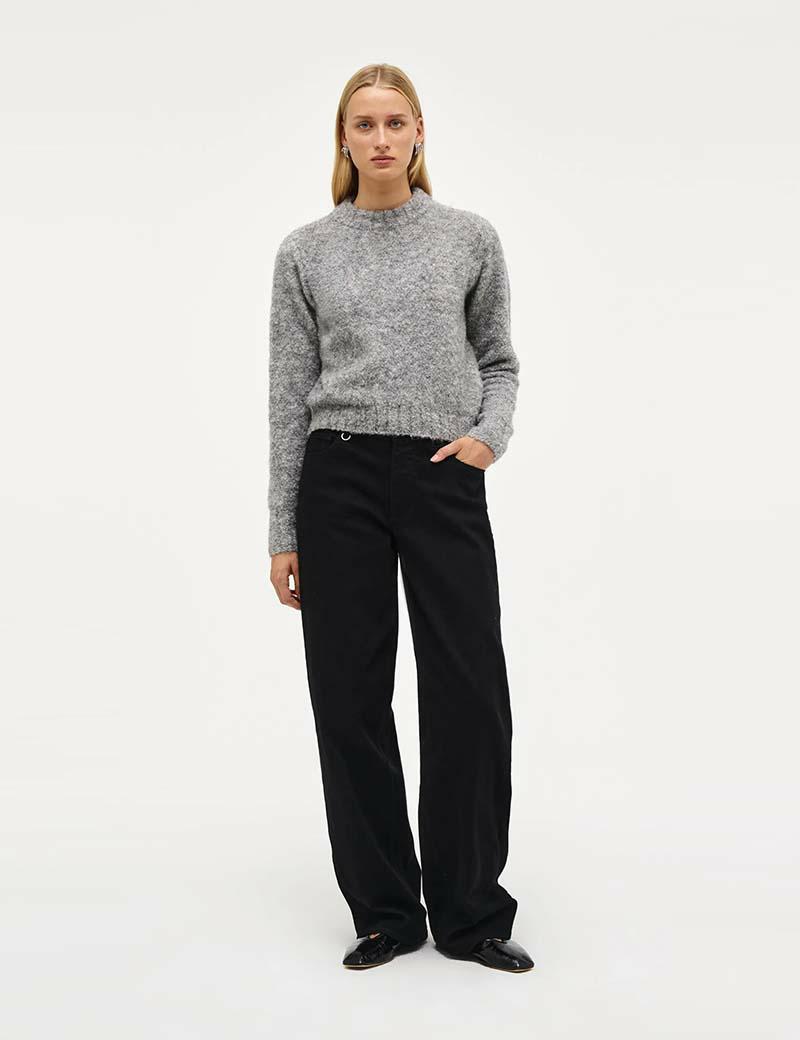 Neuw Boucle Crew Charcoal Marl