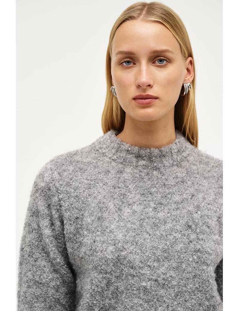 Neuw Boucle Crew Charcoal Marl