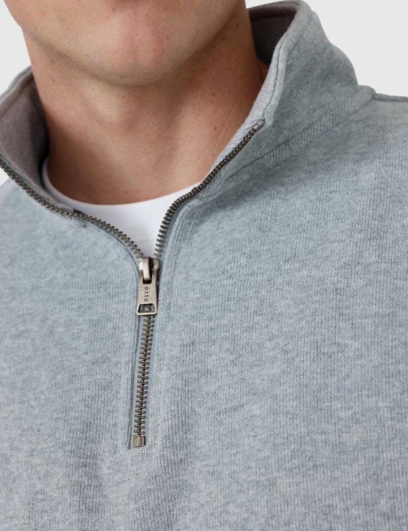 Ortc Kellock Rib Qtr Zip Grey