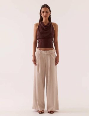 Sovere Ada Halter Top Choco