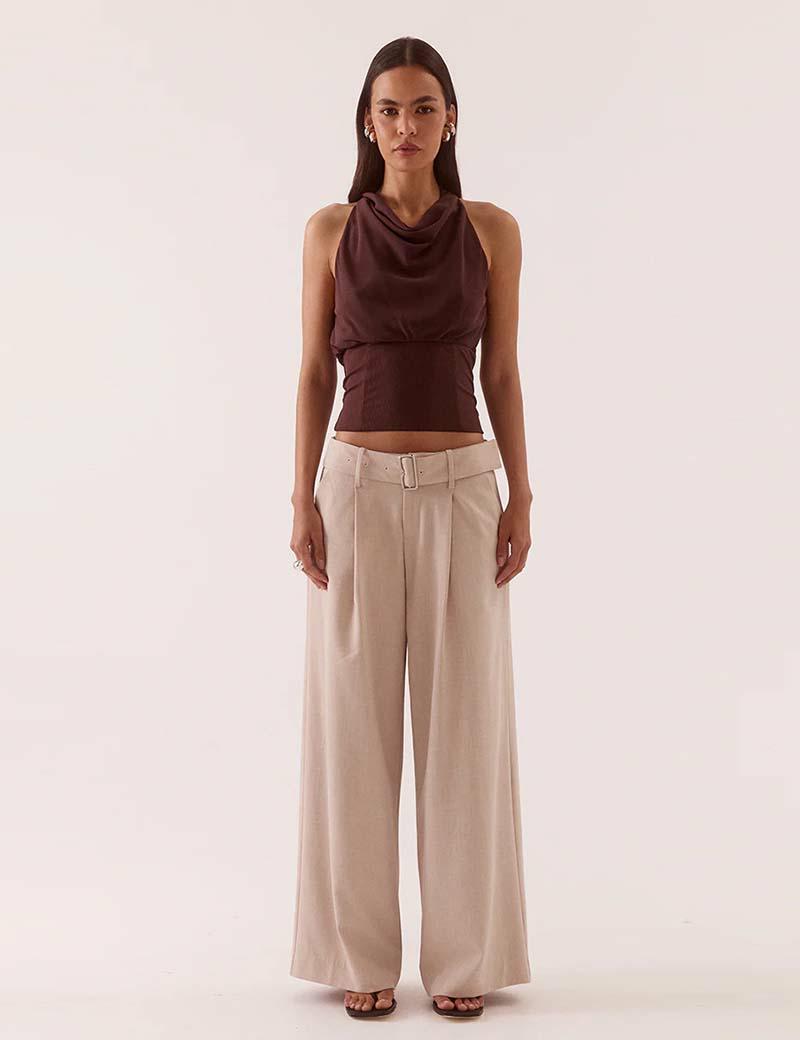 Sovere Ada Halter Top Choco
