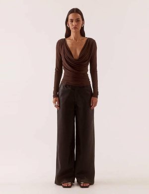 Sovere Myriad Drape Top Rum