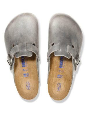 Birkenstock Boston Sfb Iron Oiled