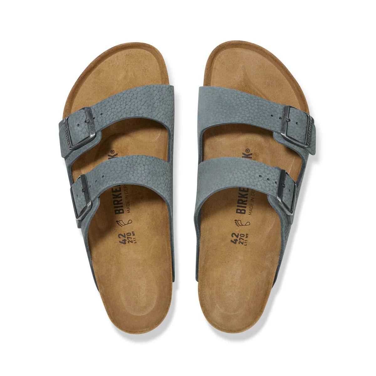 Birkenstock Arizona Buck Basalt Grey
