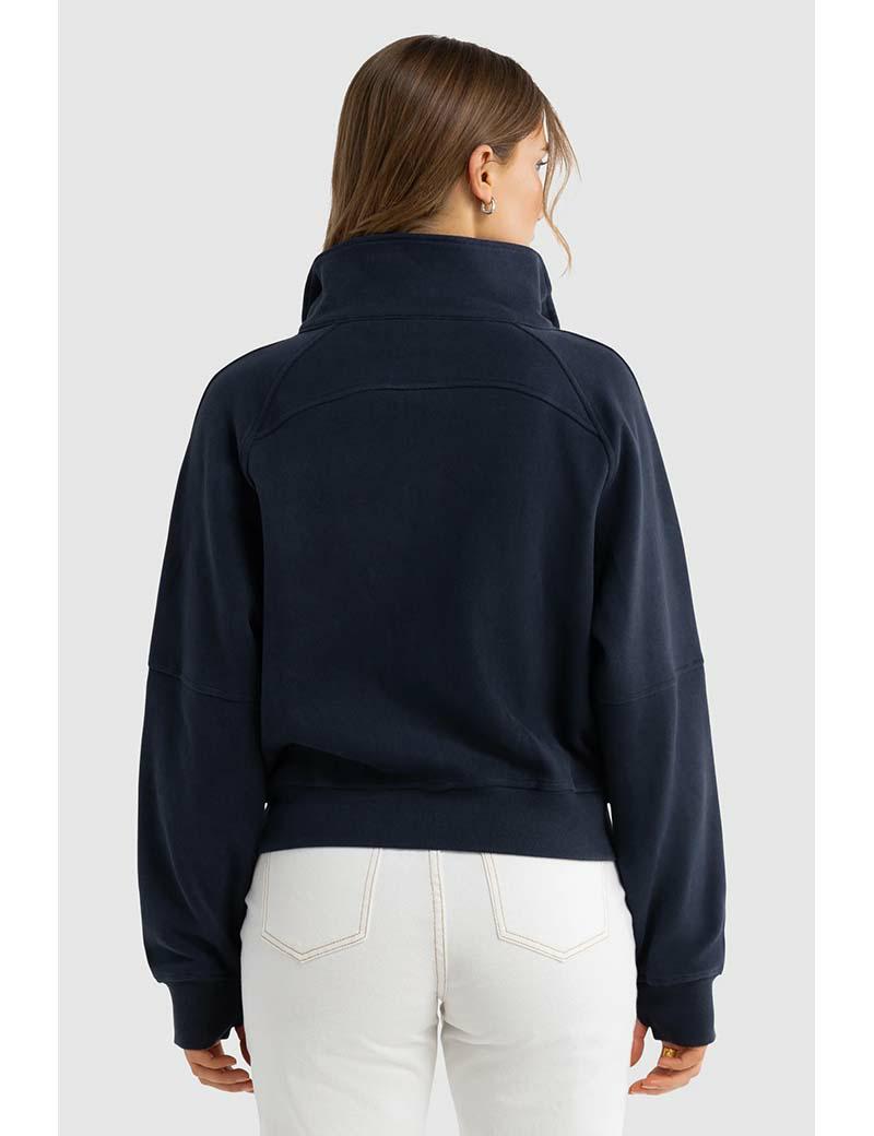 Ortc Ava Monogram Jacket Navy