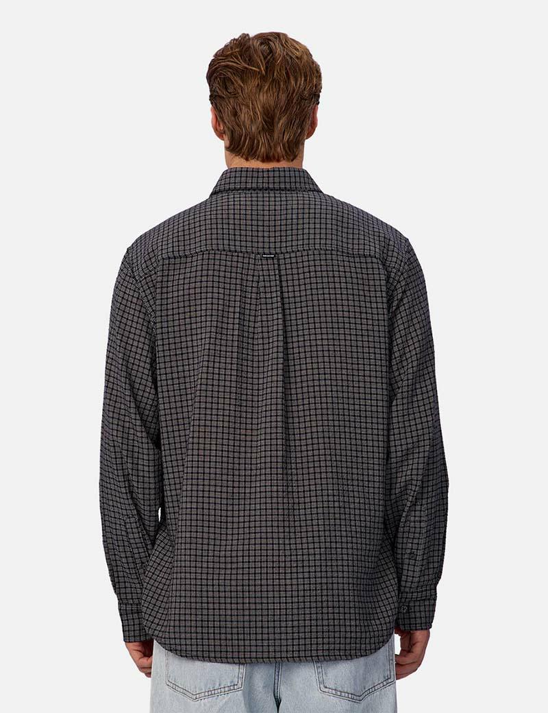 Industrie Diego Ls Shirt Dark Navy