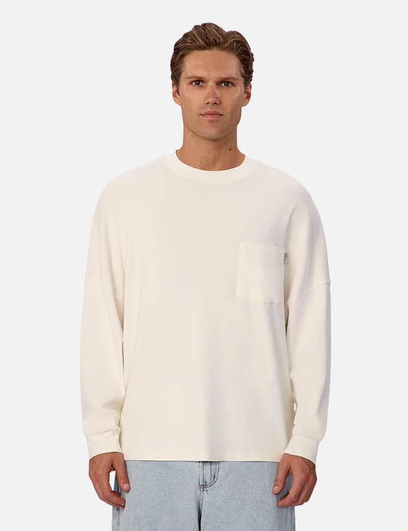 Industrie Boxy Ls Tee Ecru