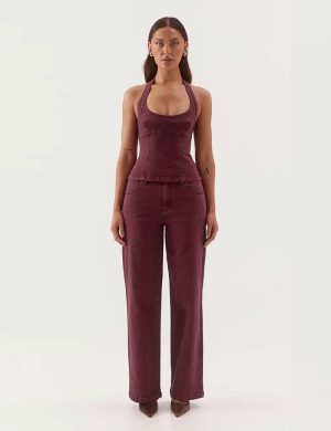 Sovere Blaine Denim Bodice Vino