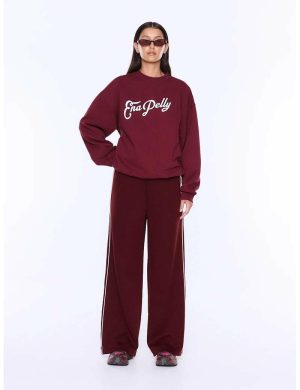 Ena Pelly Mila Os Sweater Burgundy
