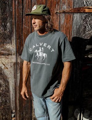 Calvert Twin Spur Tee Washed Blk