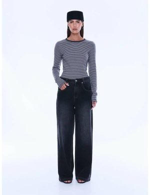 Ena Pelly Georgia Denim Jean Black