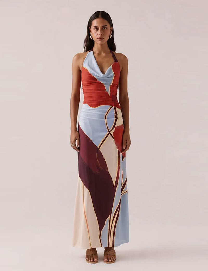 Sovere Kalea Dress Blue Bloom