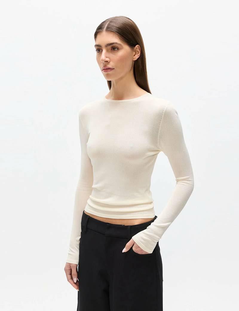 Bayse Brand Stevie Top Ivory