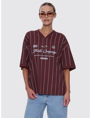 Thrills Game Day Stripe Tee