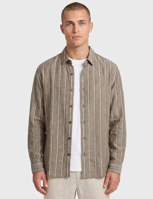 Academy Allen Shirt Vetiver Green