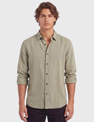 Academy Allen Shirt Washed Milita