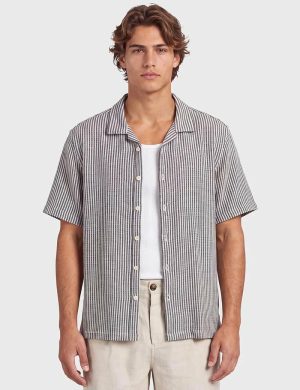 Academy Anderson Ss Shirt Peacoat