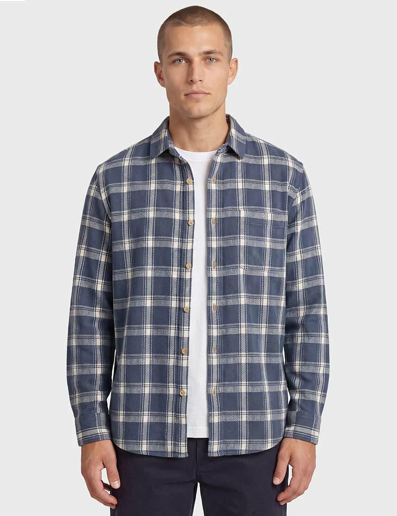 Academy Linden Check Shirt Blue