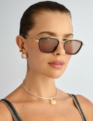 Le Specs Diametric Gold Black