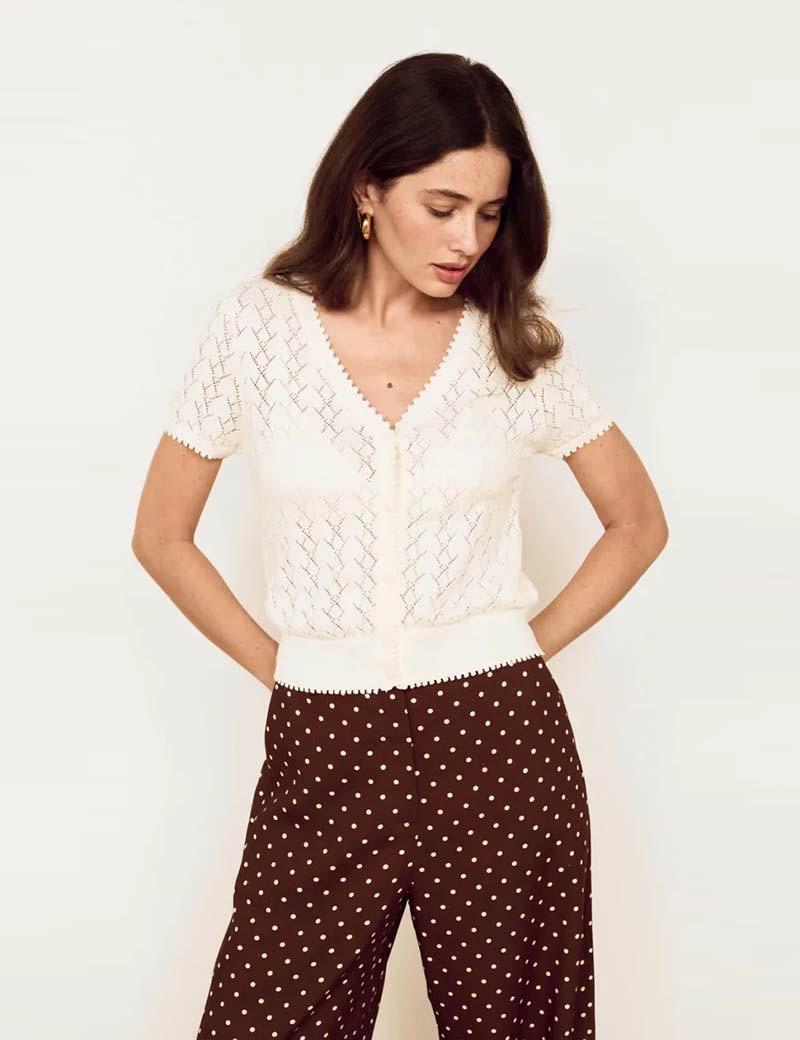 Minkpink Calla Knit Cardi Ivory