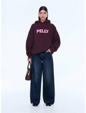 Ena Pelly Cassie Os Hoodie Deep Che