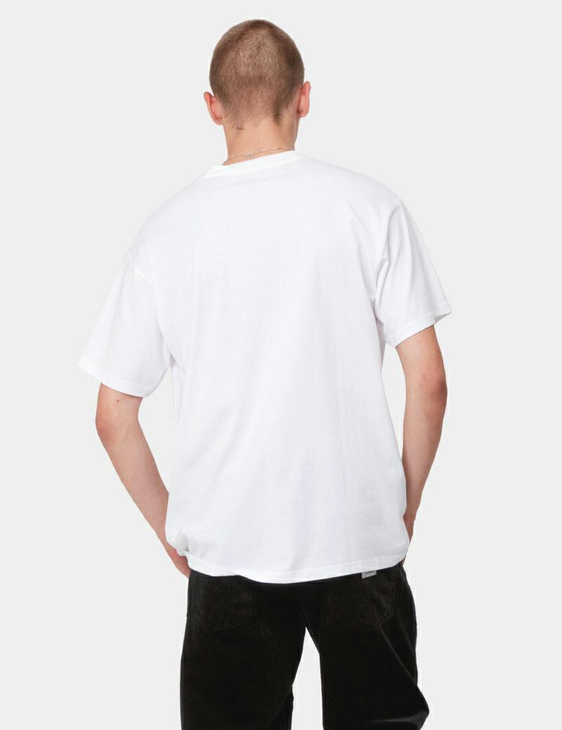 Carhartt Ss Script Emb Tee White